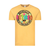Vintage Mustard Officially Retired 2025 not my problem anymore Vintage Tee - CowhideDigitalArt