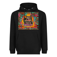 Black mama bear leopard and aztec Heavyweight Hoodie - RanaPortraitStore