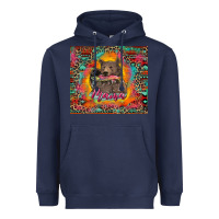 Navy mama bear leopard and aztec Heavyweight Hoodie - RanaPortraitStore