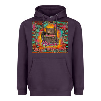 Plum mama bear leopard and aztec Heavyweight Hoodie - RanaPortraitStore