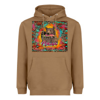 Toasted Coconut mama bear leopard and aztec Heavyweight Hoodie - RanaPortraitStore
