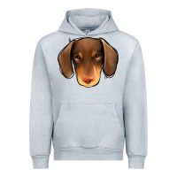 Heather Grey Dachshund Urban Hoodie - Jasminsmagicworld