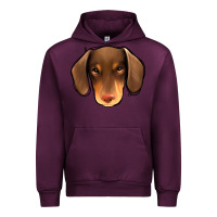 Mauve Wine Dachshund Urban Hoodie - Jasminsmagicworld