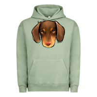 Pigment Oil Green Dachshund Urban Hoodie - Jasminsmagicworld