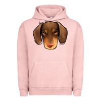 Pigment Salmon Dachshund Urban Hoodie - Jasminsmagicworld