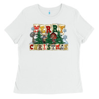 White merry christmas Ladies Tee - FaDigitalArtStudio