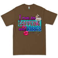 Cacao I run on caffeine and kisses Premium Tee - FaDigitalArtStudio