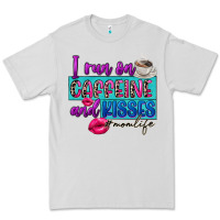 Dove Grey I run on caffeine and kisses Premium Tee - FaDigitalArtStudio
