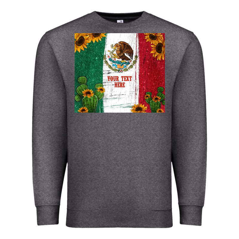 Preview Cactus Sunflower Mexican Flag Premium Sweatshirt by Jasminsmagicworld | Teevron