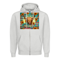 Dove Grey don't be a salty heifer Zipper Hoodie - Jasminsmagicworld