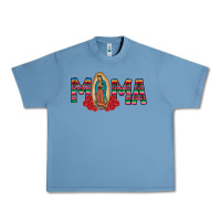 Pebble Blue Mama Our Lady Urban Heavy Tee - CowhideDigitalArt