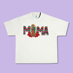 Mama Our Lady Urban Heavy Tee Designed By Cowhidedigitalart