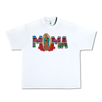 White Mama Our Lady Urban Heavy Tee - CowhideDigitalArt