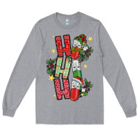 Heather Grey ho ho ho pharmacy Long Sleeve Tee - CowhideDigitalArt