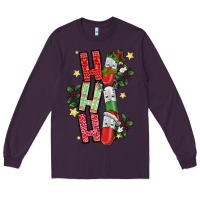 Plum ho ho ho pharmacy Long Sleeve Tee - CowhideDigitalArt