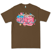 Cacao American Nurse Premium Tee - FaDigitalArtStudio
