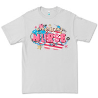 Dove Grey American Nurse Premium Tee - FaDigitalArtStudio
