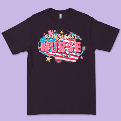 American Nurse Premium Tee Designed By Fadigitalartstudio
