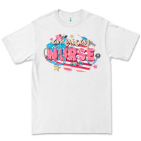 White American Nurse Premium Tee - FaDigitalArtStudio