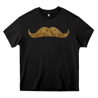 Black moustache fa element Heavy Core Tee - FaDigitalArtStudio