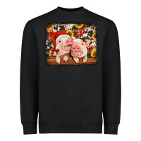 Black christmas pigs Heavyweight Sweatshirt - Jasminsmagicworld