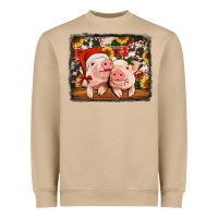Mushroom christmas pigs Heavyweight Sweatshirt - Jasminsmagicworld