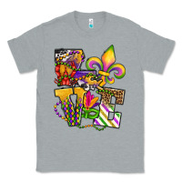 Heather Grey louisiana map love Classic Tee - OliviaCreatesArt