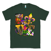 Sports Green louisiana map love Classic Tee - OliviaCreatesArt