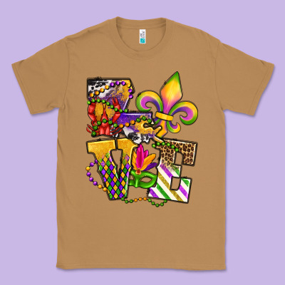Louisiana Map Love Classic Tee Designed By Oliviacreatesart