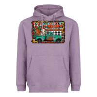 Lavender merry christmas farm truck Heavyweight Hoodie - Jasminsmagicworld