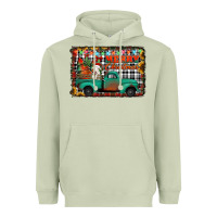 Matcha merry christmas farm truck Heavyweight Hoodie - Jasminsmagicworld