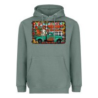 Sage merry christmas farm truck Heavyweight Hoodie - Jasminsmagicworld