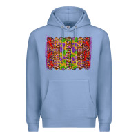 Colony Blue mardi gras crawfish brushstrokes Premium Hoodie - Artiststas
