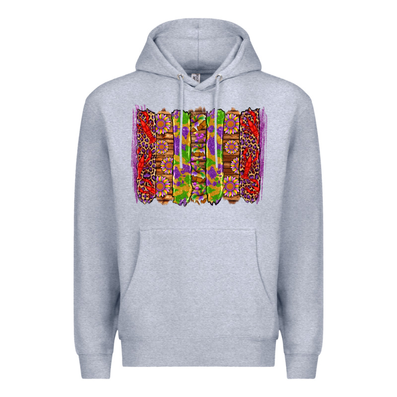 Mardi Gras Crawfish Brushstrokes Premium Hoodie by Artiststas | Teevron