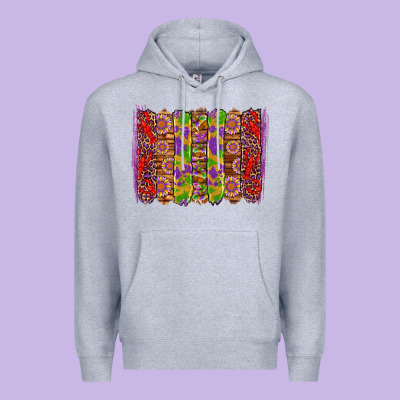 Mardi Gras Crawfish Brushstrokes Premium Hoodie Designed By Artiststas