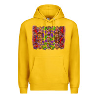 Lemon mardi gras crawfish brushstrokes Premium Hoodie - Artiststas