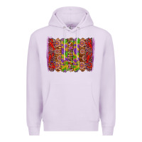 Lilac mardi gras crawfish brushstrokes Premium Hoodie - Artiststas