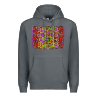 Rock mardi gras crawfish brushstrokes Premium Hoodie - Artiststas