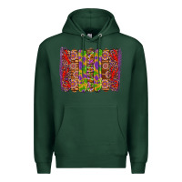 Sports Green mardi gras crawfish brushstrokes Premium Hoodie - Artiststas
