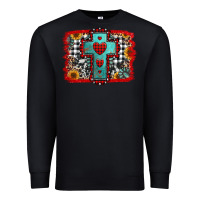 Black Christmas cross with background Premium Sweatshirt - Jasminsmagicworld