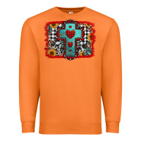 Carrot Christmas cross with background Premium Sweatshirt - Jasminsmagicworld