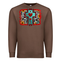 Chestnut Christmas cross with background Premium Sweatshirt - Jasminsmagicworld