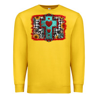 Lemon Christmas cross with background Premium Sweatshirt - Jasminsmagicworld