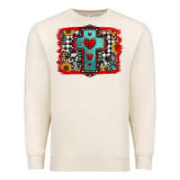 Sandshell Christmas cross with background Premium Sweatshirt - Jasminsmagicworld