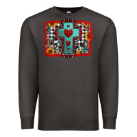 Smoke Christmas cross with background Premium Sweatshirt - Jasminsmagicworld