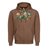 Chestnut indian headdress coffee cups Zipper Hoodie - Jasminsmagicworld