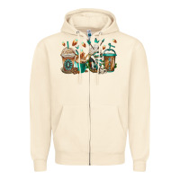 Sandshell indian headdress coffee cups Zipper Hoodie - Jasminsmagicworld