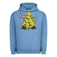 Pigment Pebble Blue softball christmas tree Urban Hoodie - RanaPortraitStore