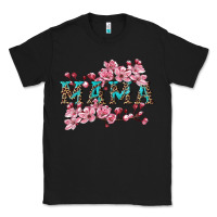 Black mama with cherry blossoms Classic Tee - Artiststas