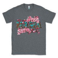 Charcoal Heather mama with cherry blossoms Classic Tee - Artiststas